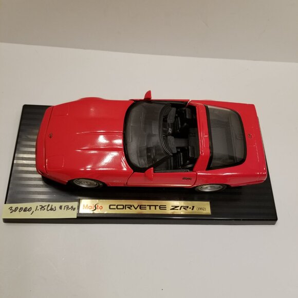 1992 Corvette ZR1 Maisto Rare Collectible Vintage Diecast Scale Metal Model Car! - Picture 7 of 14